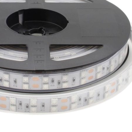 Tira LED UV Ultravioleta SMD5050, DC24V, 5m (120 Led/m) - IP67, Luz ultravioleta