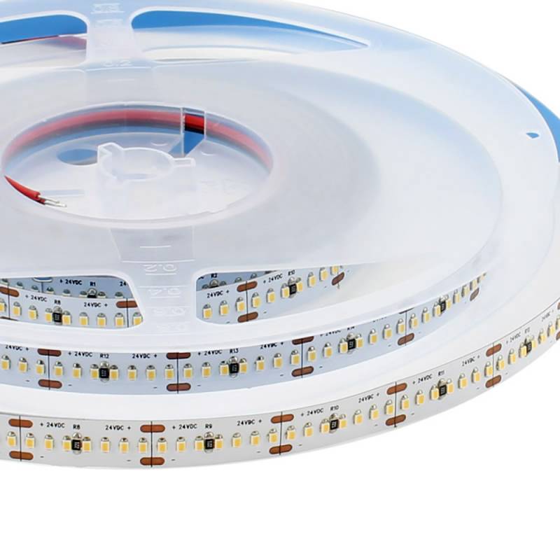 Tira LED Monocolor SMD2216, ChipLed Samsung, DC24V, 5m (300Led/m), 120W, CRI 95 - IP20, Blanco cálido