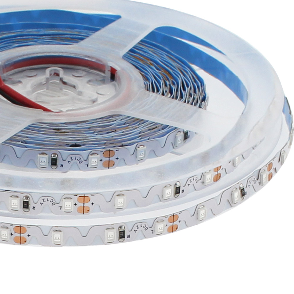 Tira contorno Zig Zag LED SMD2835, DC12V, 5m, (72Led/m), 50W, IP20, Verde