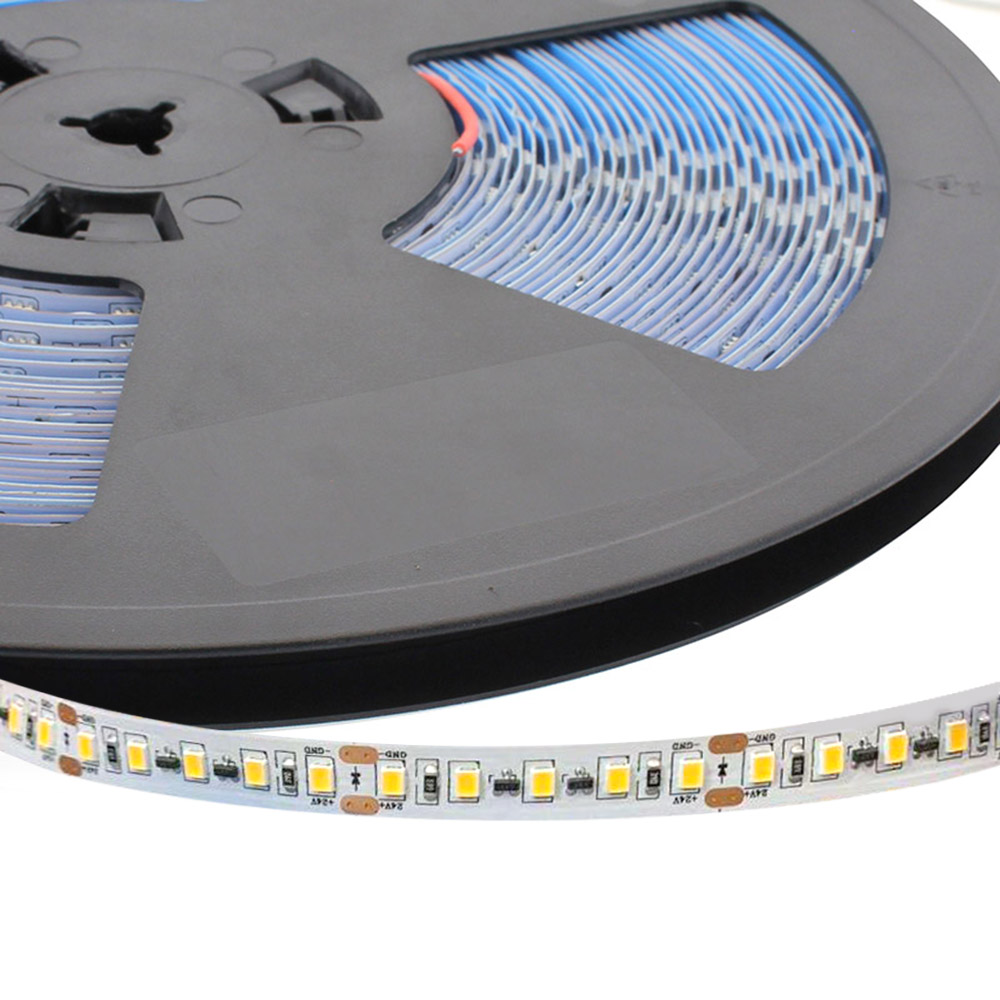 Tira LED Monocolor EPISTAR SMD2835, DC24V, 20 metros (120Led/m), 180W, IP20, Rojo
