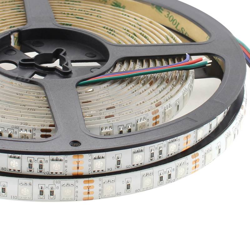 Tira LED EPISTAR SMD5050, RGB, DC12V, 5m (60Led/m) - IP65, RGB