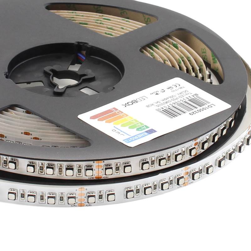 Tira LED SMD3535, ChipLed Samsung, RGB, DC24V, 5m (120Led/m) - IP20, RGB
