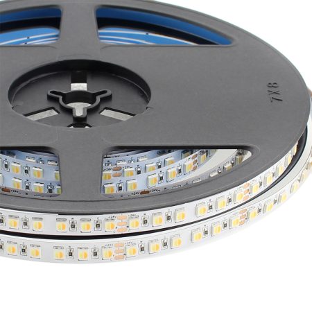 Tira LED Blanco Dual SMD3838, DC24V, 5m (240 Led/m), 90W, IP20, Blanco dual