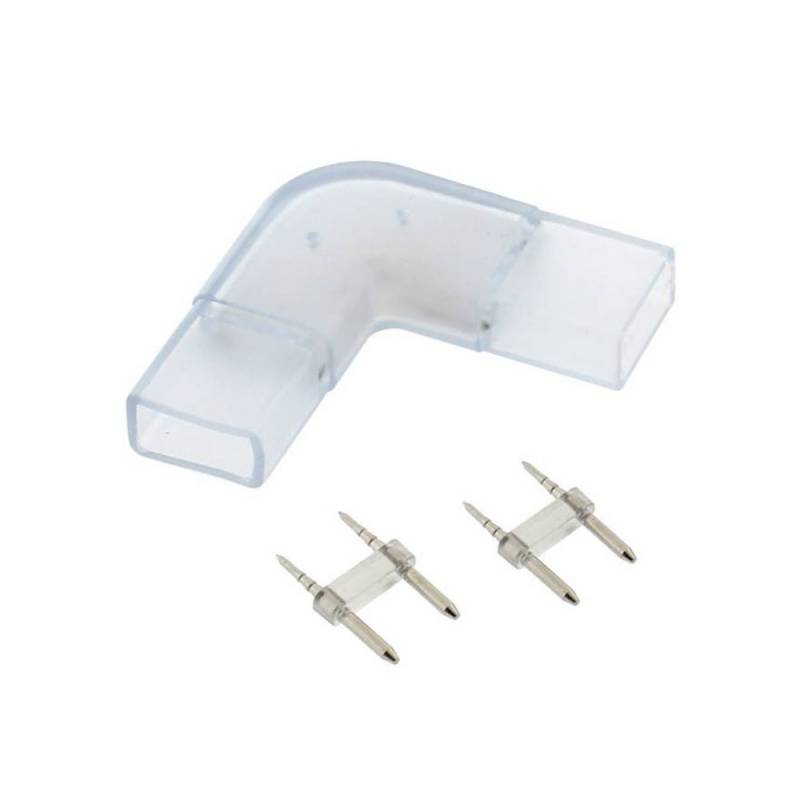 Unión intermedia L tira led 220V SMD5050 / SMD5630 - 9,5mm