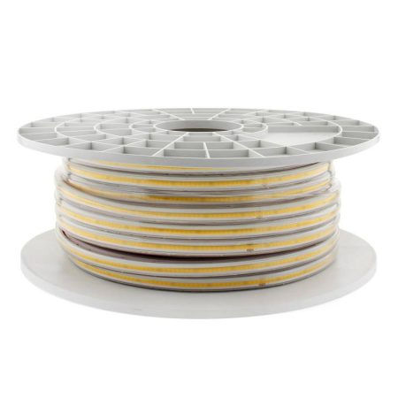 Tira LED 220V COB, 288Led/m, 10W/m, carrete 50 metros con conectores rápidos, 50cm corte, Rosa/Magenta
