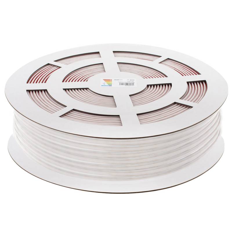 Tira LED 220V COB 4*10mm, 288Led/m, 10W/m, Triac regulable, corte 5cm, 50 metros. Silicona, Ambar