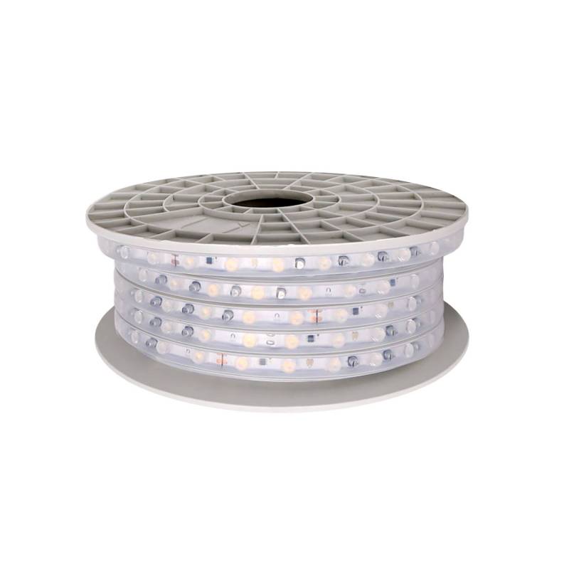 Tira LED 220V WALL WASHER 30º, 16*20mm, 12,5W/m, 10 metros, IP67, 25cm corte, Blanco frío