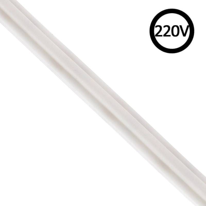Tira LED 220V Slim COB, 288Led/m, 12W/m, Triac regulable, corte 5cm, 1 metro. Silicona, Blanco frío, regulable