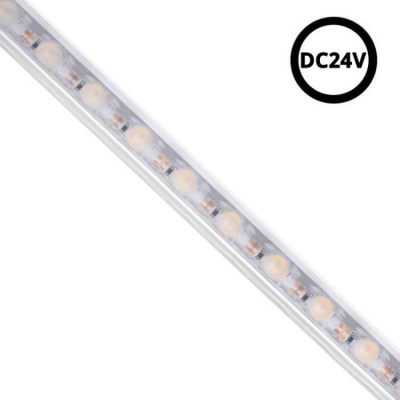 Tira LED DC24V WALL WASHER 30º, 18*16mm, 5 metros, IP67, 2,4cm corte, Blanco cálido