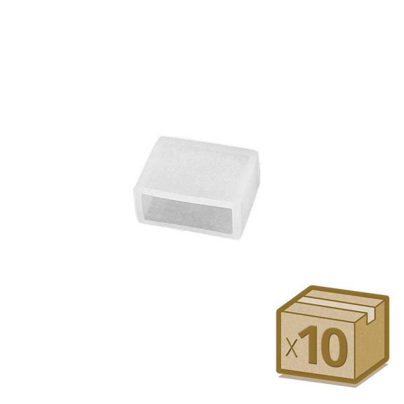 10x tapones de silicona 10mm para tira led