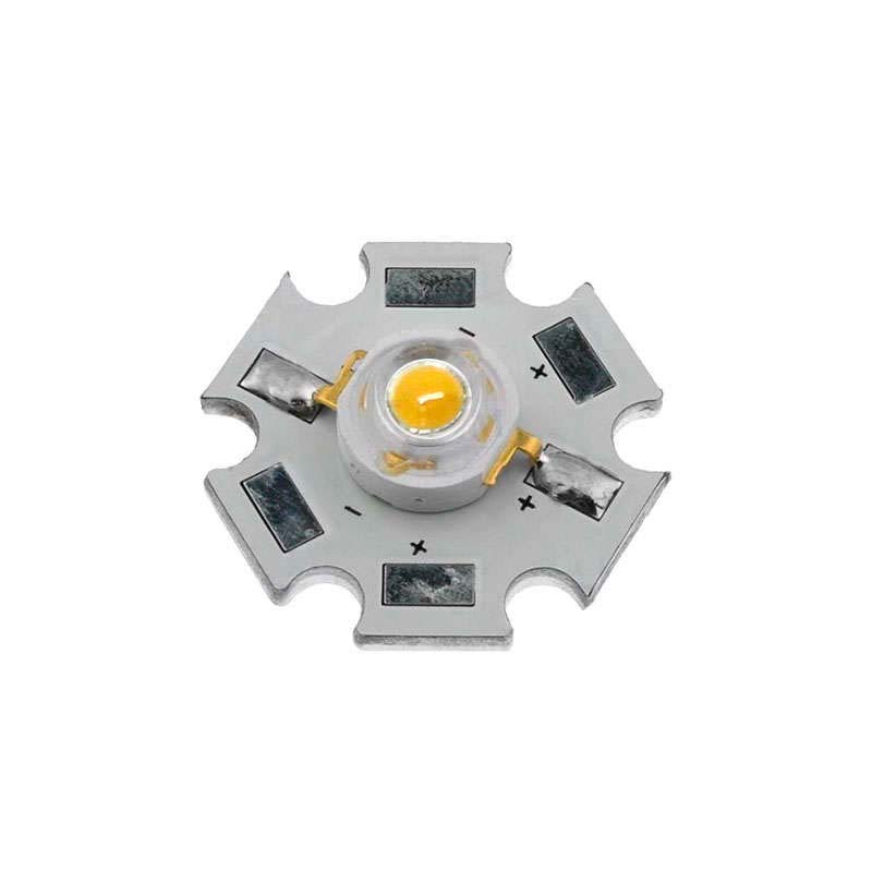 Chip led DC3V, 700mA, High Power Bridgelux, 3W, PCB 20mm, Blanco neutro