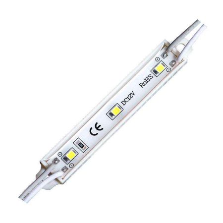 Módulo Led DC12V, ABS 3xSMD2835, 0,6W, Blanco cálido