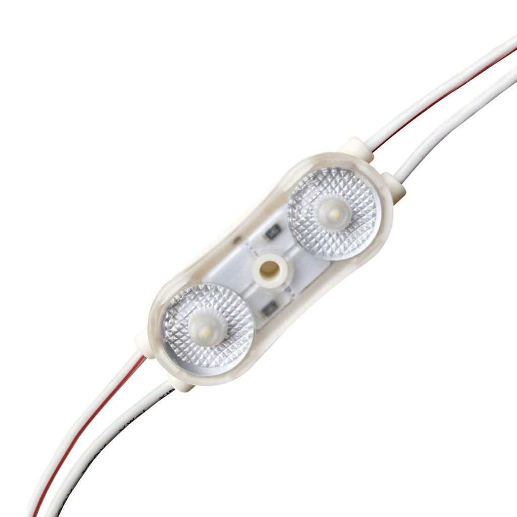 Módulo Led DC12V, ABS 2xSMD2835, 1W, Blanco frío