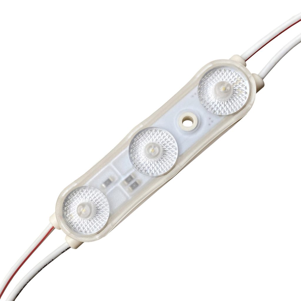 Módulo Led DC12V, ABS 3xSMD2835, 1,5W, Blanco frío