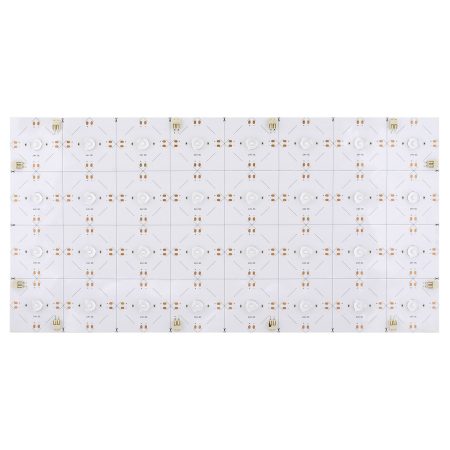 Hoja flexible DC24V, IP20, 240*480mm, 32led, lente 180º, 25W, Blanco cálido