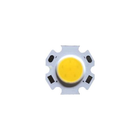 Chip led DC3V, 350mA, COB CITIZEN, 3W, PCB 20mm, Blanco cálido