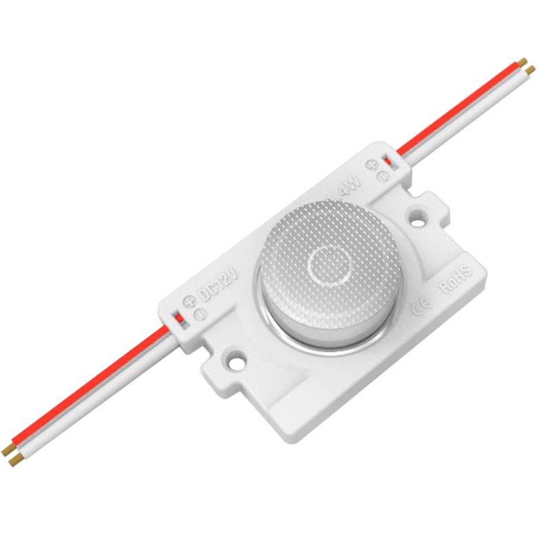 Módulo Led 1xSMD3535, lente 10*30°, DC12V, 2.4W, IP65, Blanco frío