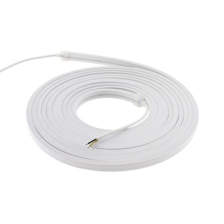 Led NEON Flex, 6x12mm, DC24V, 240Led/m, CCT, 5m, 90W, IP67, Blanco dual