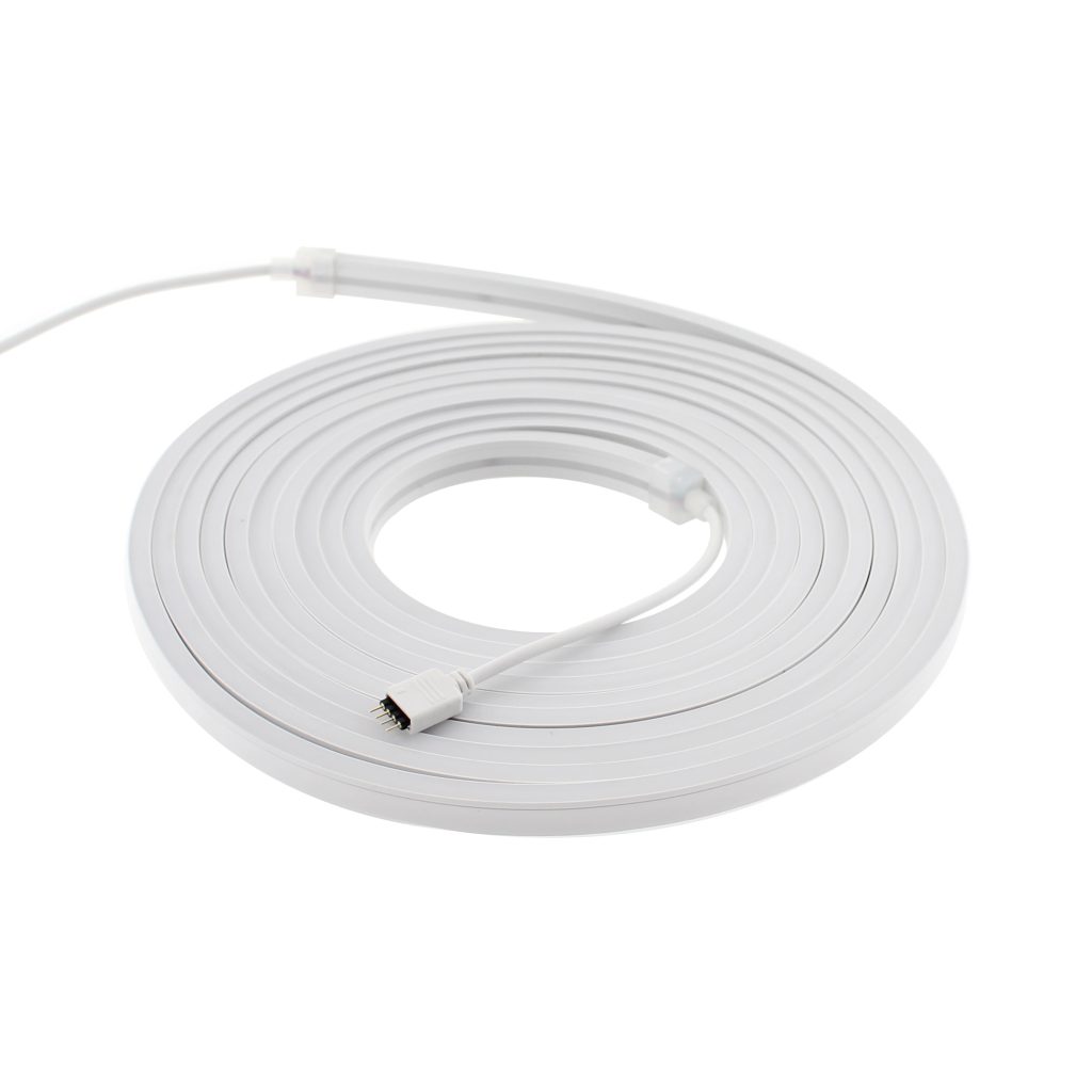 Led NEON Flex, 6x12mm, DC24V, 240Led/m, RGB, 5m, 90W, IP67, RGB, regulable