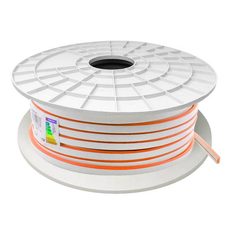 Led NEON Silicona Monocolor, DC24V, 120Led/m, 6x12mm, 1 metro, corte 1cm, Verde
