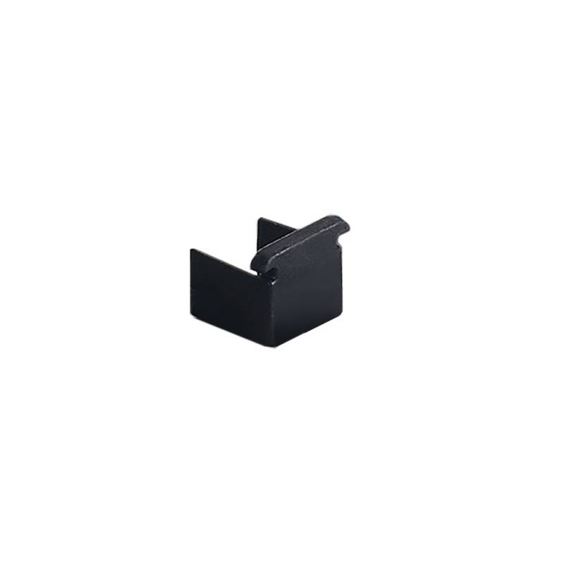 Tapa final NEON silicona 10x10mm negra