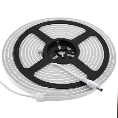 Led NEON Flex, 6x12mm, DC12V, 120Led/m, 5m, 100w, Blanco cálido 2700K