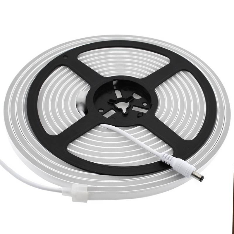 Led NEON Flex, 6x12mm, DC12V, 120Led/m, 5m, 100w, Azul