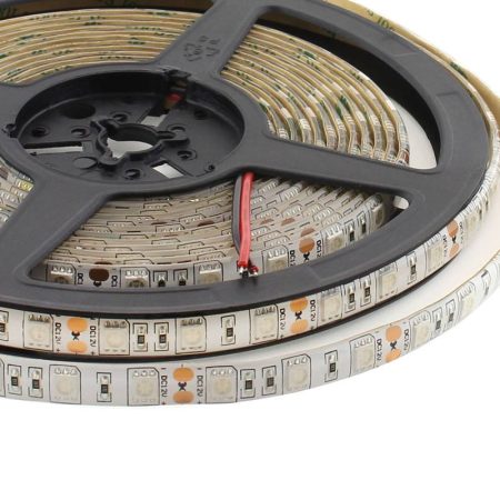Tira LED UV Ultravioleta SMD5050, DC12V, 5m (60 Led/m) - IP65, Luz ultravioleta