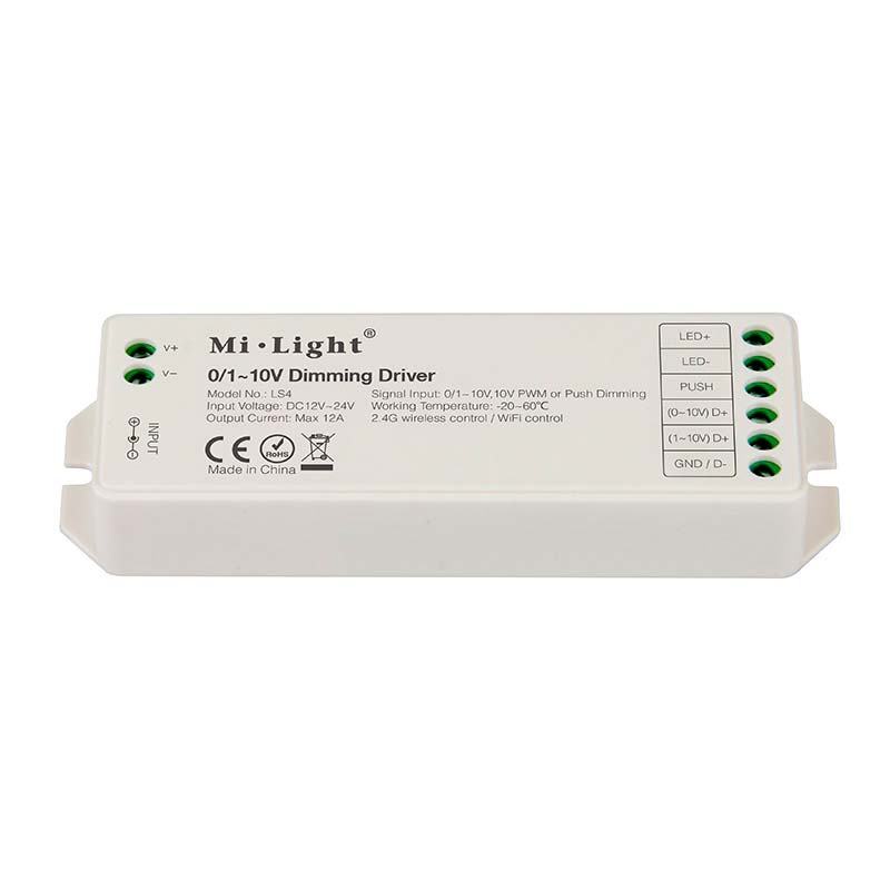 Controlador 0/1-10V, 12A, RF-WiFi