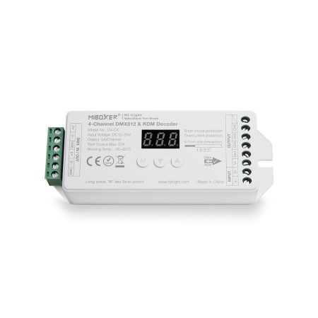Decoder DMX512-RDM, RGBW, 20A, 2.4Ghz RF