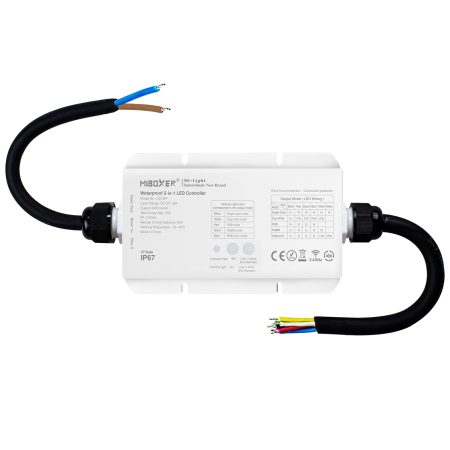 Controlador Waterproof RF, 5 en 1 (MONO, CCT, RGB, RGBW, RGB+CCT)