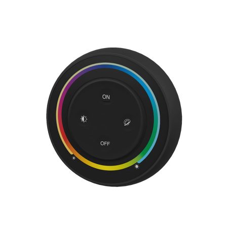 Mando RF RGB+CCT ROUND Magnetic táctil, negro