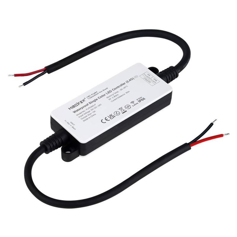 Controlador monocolor 2.4G DC12-24V 12A, IP66