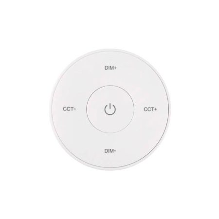 Mando Mini RF monocolor+CCT ROUND táctil, blanco
