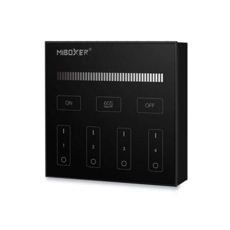 Mando 4 zonas MONO táctil B1, negro