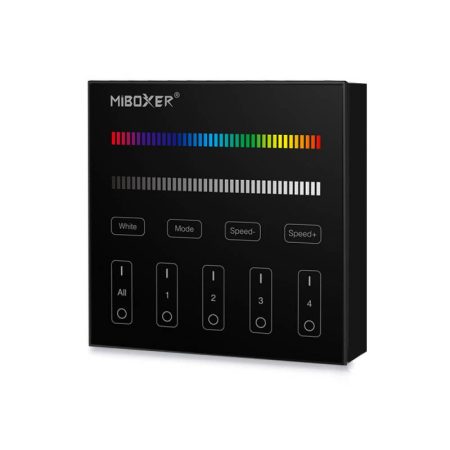Mando 4 zonas RGB/RGBW táctil B3, negro