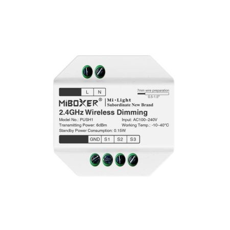 Pulsador inalámbrico RF, 220V, RGB+CCT