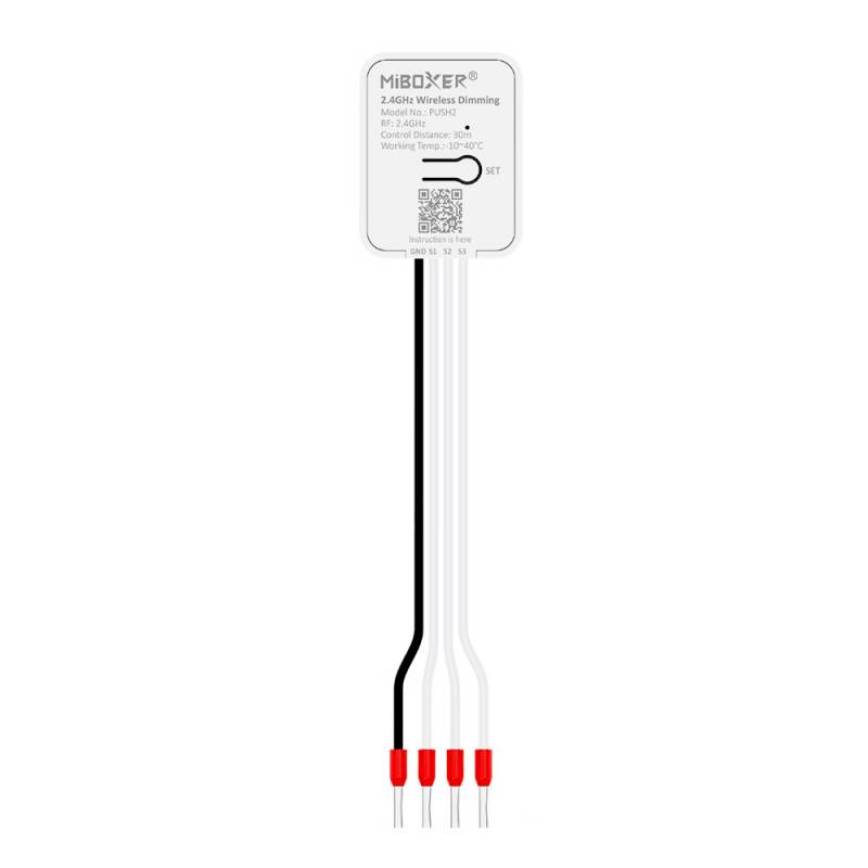 Pulsador inalámbrico RF, 3V, RGB+CCT