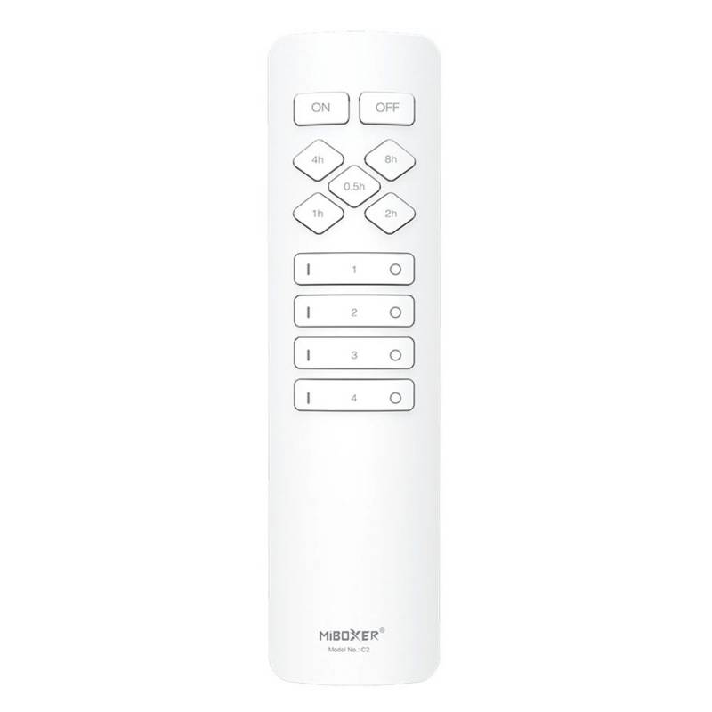 Mando a distancia 4 zonas monocolor/CCT C1, blanco