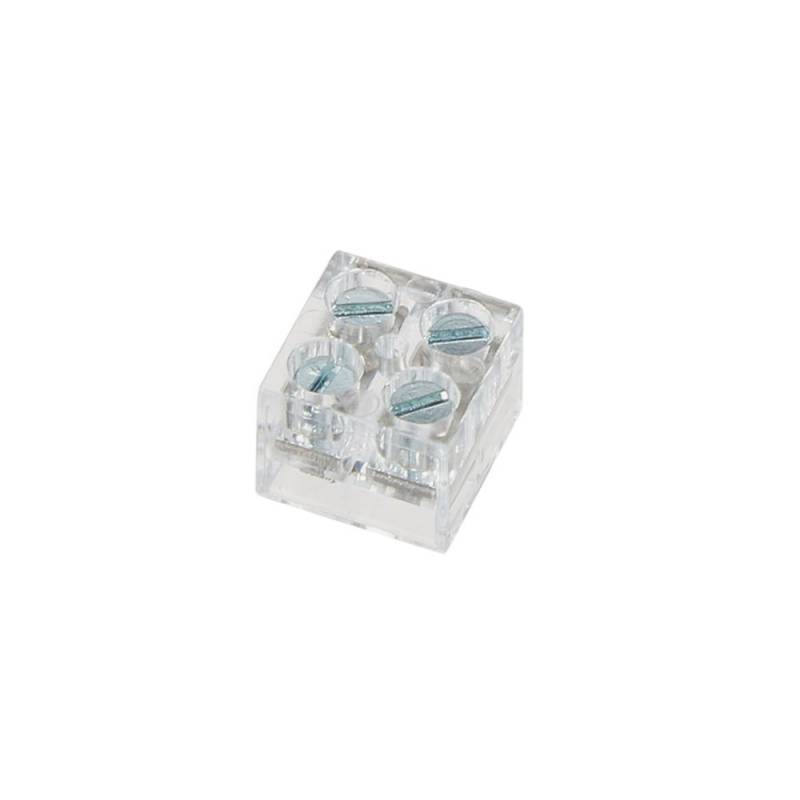 Conector con tornillos para unión de tiras LED, 8mm
