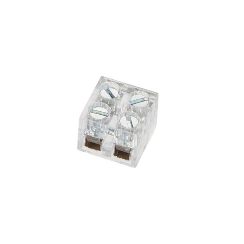 Conector con tornillos para conexión de tiras LED, 8mm