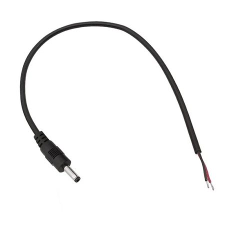 Cable DC  3,5*1,35mm Jack Macho 30cm negro