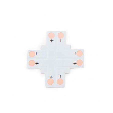 Conector X para tiras monocolor 2 Pin - 8mm