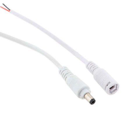 Set dos cables de conexión con conectores DC Macho-Hembra