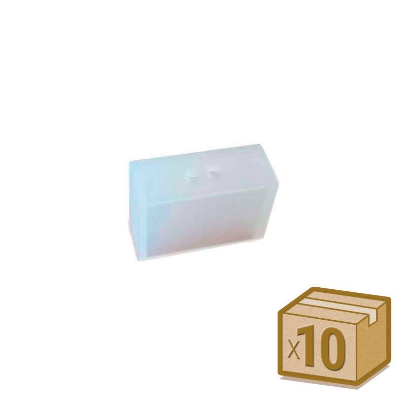 10x tapones 12mm silicona inicial para tira led monocolor