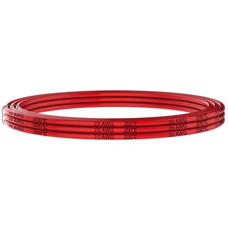 Cable anticalórico de silicona 1x0,50mm, 1m, rojo