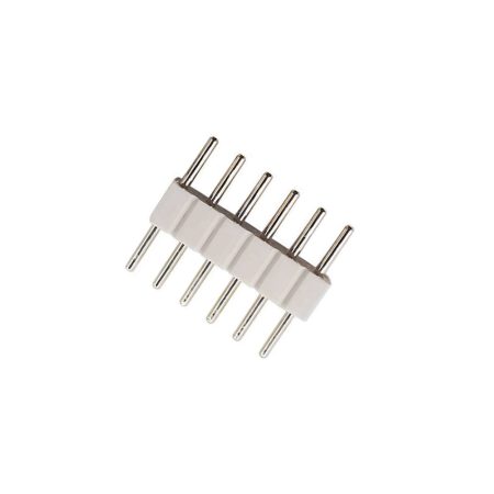 Conector Macho / Macho para tiras LED RGB+CCT (6 Pin 14mm)