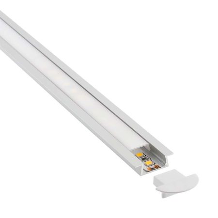 KIT - Perfil aluminio KOBE para tiras LED, 1 metro