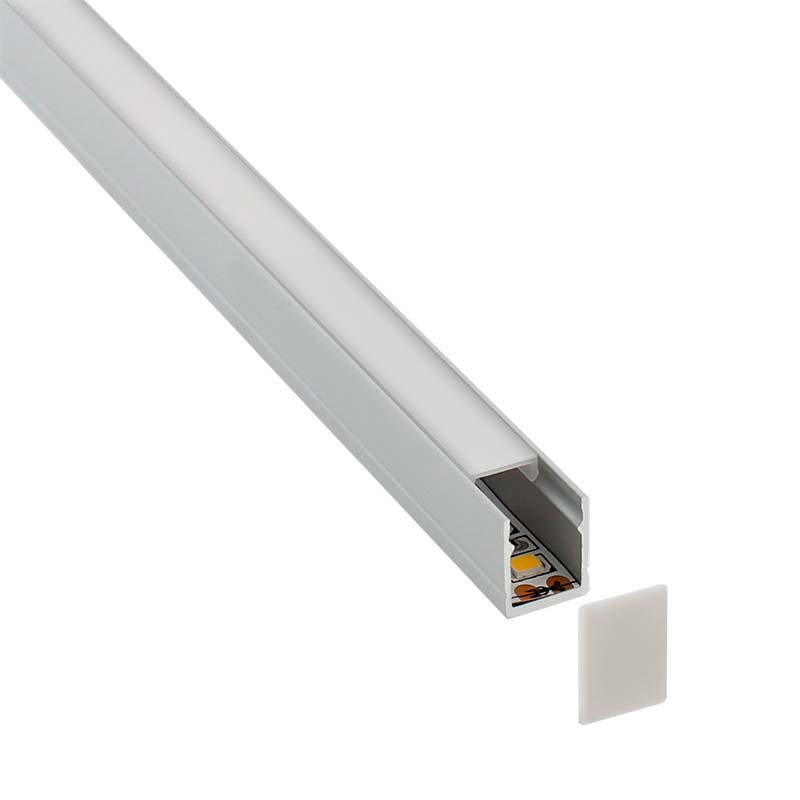 KIT - Perfil SKYRT para tiras LED, 2 metros