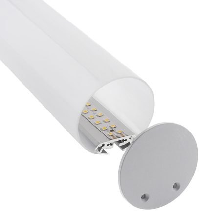 KIT - Perfil aluminio BAROUND_S para tiras LED, 2 metros